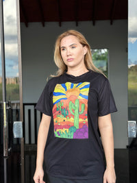 Remera Negro con Diseño