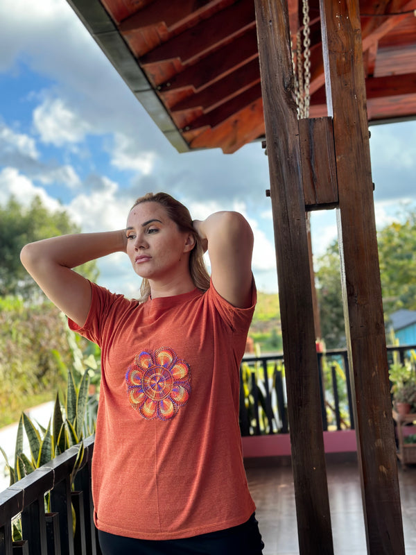 Remera Dama con Ñanduti